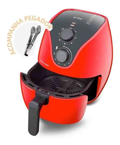 Fritadeira Multilaser 1500w 4litros 220v Vermelha Air Fryers Cor Vermelho Frequência 60hz