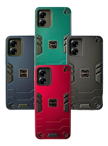 Capa Capinha Armadura + Película 3d Para Motorola E13