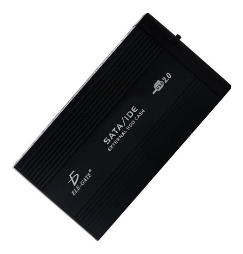 Case Gabinete Disco Duro 3.5 Ide Aluminio Pc Laptop Color Negro