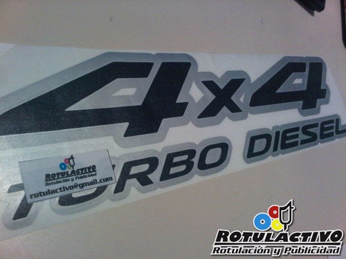 Calcomanias 4x4 Nissan Frontier Turbo Diesel, Kit Completo