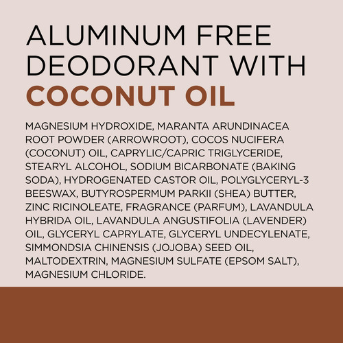 Desodorante Dr. Teal's, Aceite De Coco Sin Aluminio, 80 Ml (