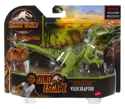 Muñeco Figura Dinosaurio Jurassic World Velociraptor Mattel