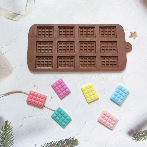 Pastillas De Chocolate- Molde Silicona X 3 Pcs