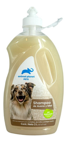 Shampoo Mascotas Perros Con Avena Y Miel 2 L Animal Planet