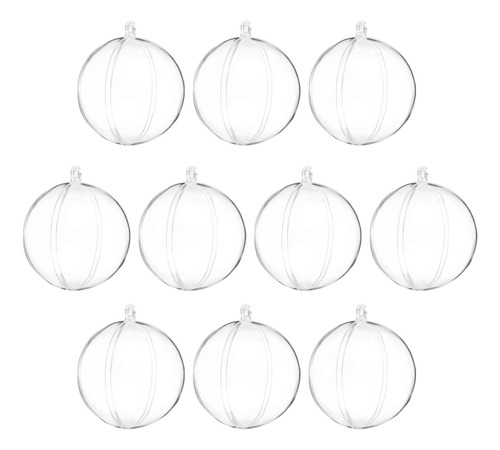 10 Bola Transparente Rellenabl Plastico Colgante 2.2  Esfera