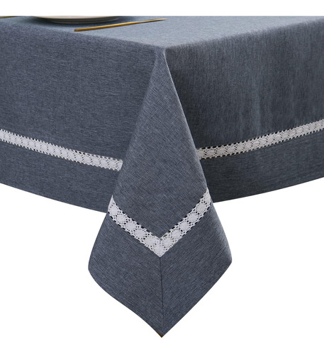 Mantel Resistente Con Encaje Blanco Impermeable/antimanchas