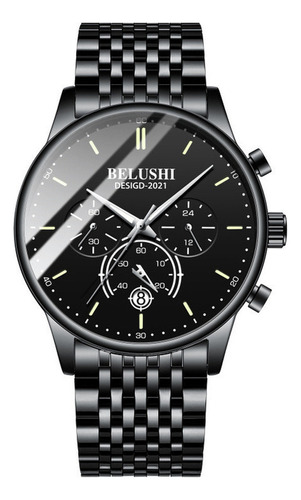 Reloj De Cuarzo Con Cronógrafo Luminoso Belushi 569 Para Hom