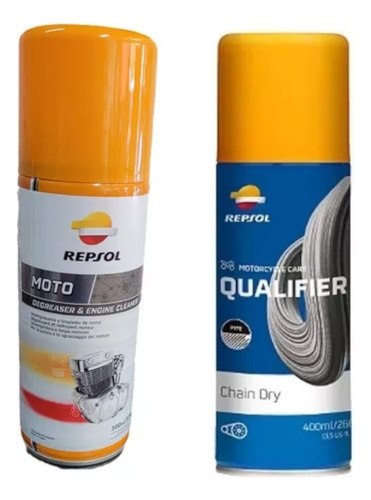 Repsol Degreaser & Engine Cleaner + Repsol Moto Chain Dry