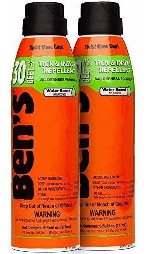 Spray Repelente De Insectos 30 De Ben's, 6 Oz (paquete De 2)