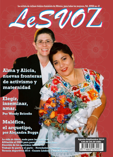 Imagen 1 de 1 de Revista Lesvoz #47, 2014, Cultura Lésbica Feminista 