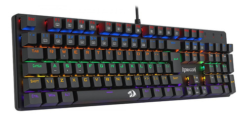 Teclado Mecânico Gamer Redragon Valheim Rainbow, Switch Brow