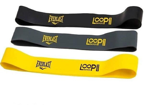 Set De 3 Mini Bandas Elásticas Everlast Resistencia Variable