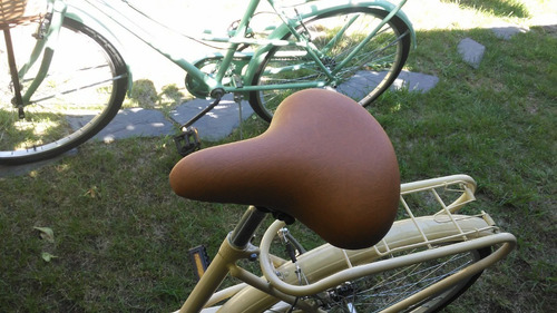 Bicicleta Vintage Beige Rod. 26 Canasto Mimbre Portaequipaje