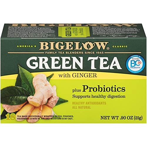 Bigelow Del Té Verde Con Jengibre 18count (paquete De 6) Con
