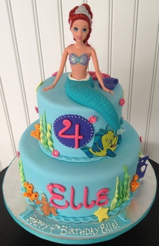 Tortas Sirenita Ariel S/disney Mar - Pedido Express!!