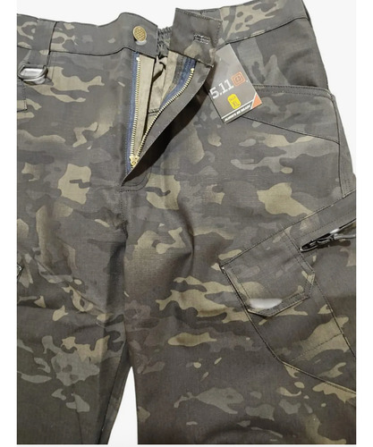 Pantalón Táctico Fuerzas Impermeables Ripstop Camuflado