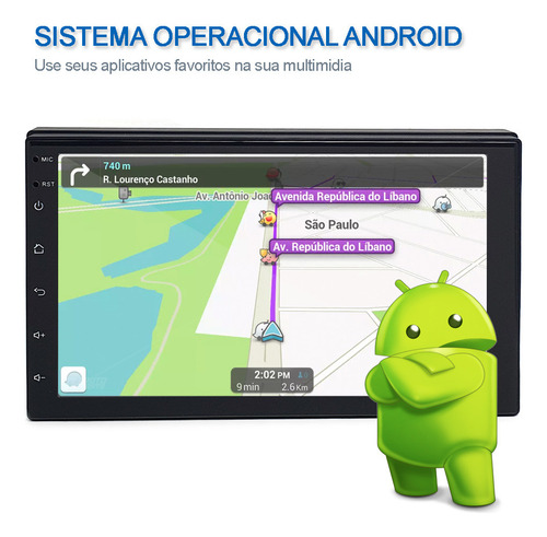 Central Multimídia Honda City 2009 Android Gps Usb Bluetooth