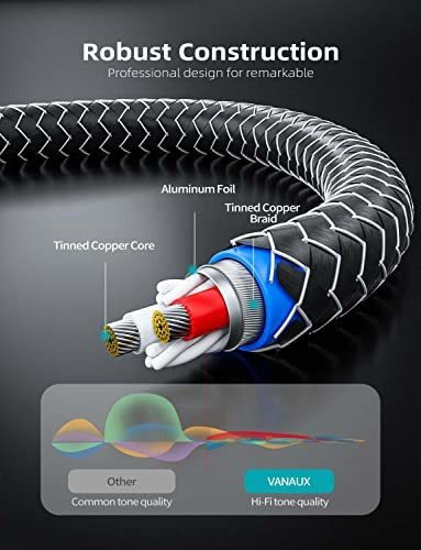 Cable Audio Auxiliar 0.138 in Algodon Trenzado 90 Grado