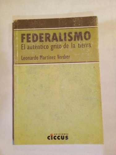 Federalismo - Martínez Verdier - Ciccus 2011 - U