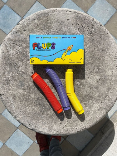Imagen 2 de 6 de Pop Tubes Sensoriales X3 Antiestres Tuvos Sensoriales Flups