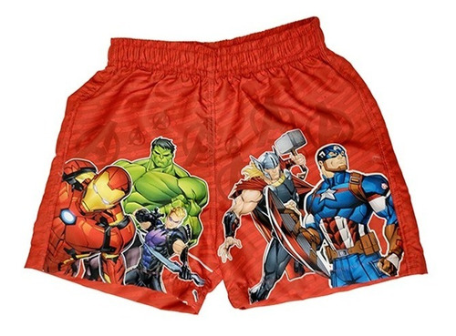 Malla Short De Baño Niños Nenes Avengers Marvel