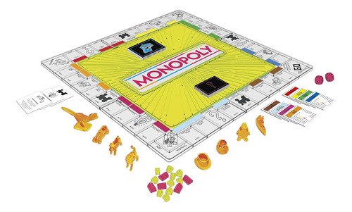Monopoly Neon Pop Juego De Mesa Para Niños De 8 Años Para 2-