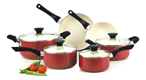 Cook N Home Nc-00359 Juego De Utensilios De Cocina Con Reves