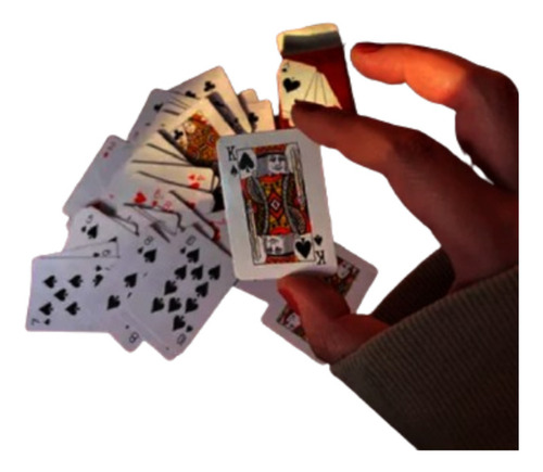 Juego De Cartas De Micro Poker Baraja 54 Micro Cartas