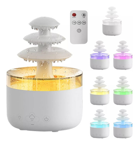 Humidificador De Nube De Lluvia + 3 Esencias Aromaticas