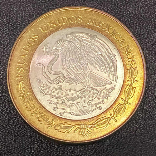 Moneda 100 Pesos Reforma Monetaria 1905 - 2005 Bimetálica