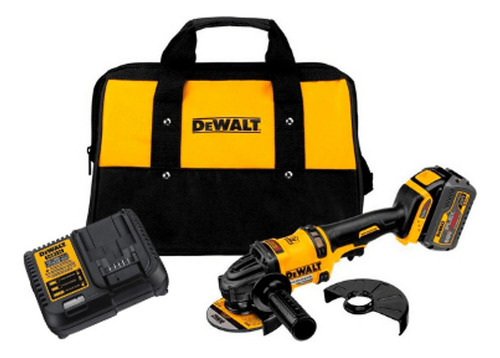 Esmeriladora Angular Inalámbrica 4.5 PLG Dewalt Dcg418t1-b3 Color Amarillo