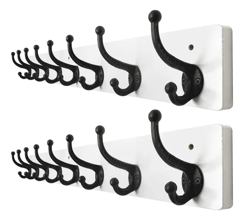 comprar Perchero De Pared Rústico, 35'' De Largo, 8 Ganchos De...