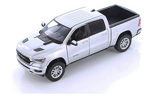 Dodge Ram 1500 Crew Cab Laramie, Plata, 2019, Modelo De Coch