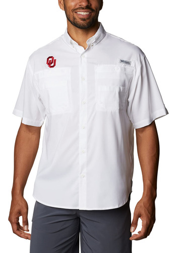 Columbia Bulldogs Tamiami Camisa Manga Corta Para Hombre