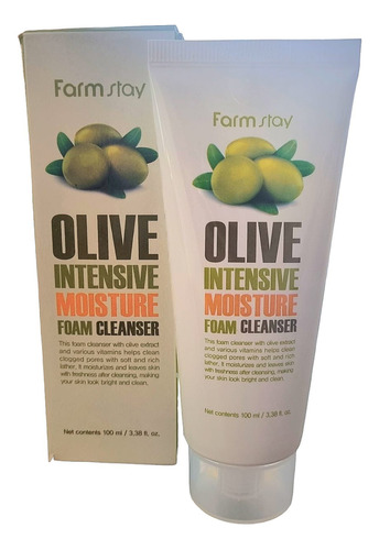 Farm Stay Olive Intensive Moisture Foam Cleanser 100 Ml Momento de aplicación Día/Noche Tipo de piel Seca