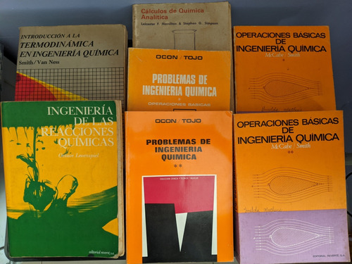 Libros De Ingeniería Química.varios Autores Y Especialidades