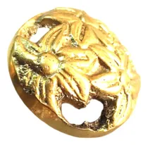 Comprar 8 Tiradores De Bronce Flor Herrajes Cajones Puertas