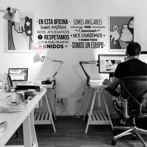 Vinilos Decorativos Oficinas Pared Frases Reglas Textos