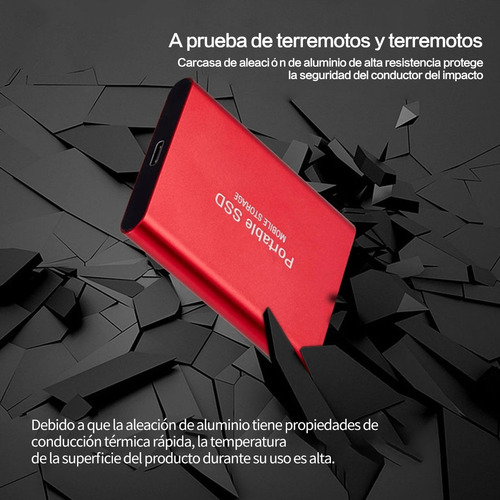 Disco Duro Ssd Externo Barato Ultra Rápido M2 101tb Plateado
