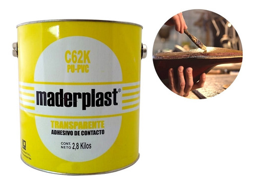 Adhesivo De Contacto Pu/pvc/calzado C62k Maderplast 2,8 Kg