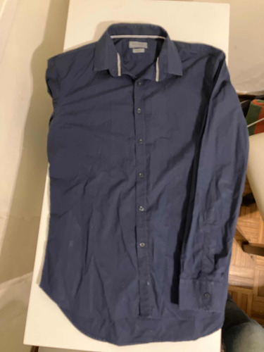 Camisa Zara Man Azul Slimfit