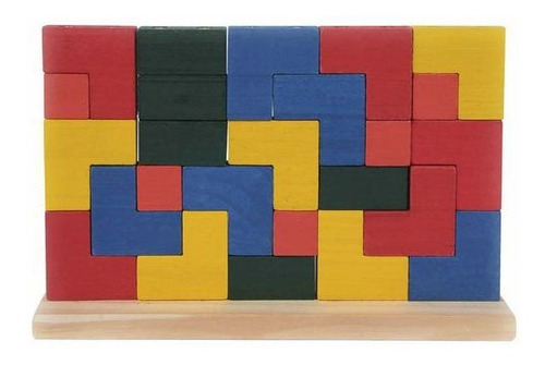 Imagem 1 de 1 de Tetris De Madeira - Blocos De Encaixe Vertical Brasília Df
