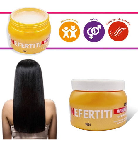 Mascarilla De Argan Hidratante Para Cabello Nefertiti 350g