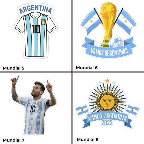 Vinilos Vidriera Mundial Argentina Messi Futbol Qatar 2022