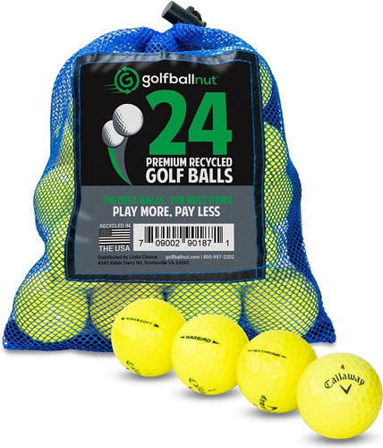 Pelotas De Golf Callaway Recycled Training Malla Con 24 Pzs