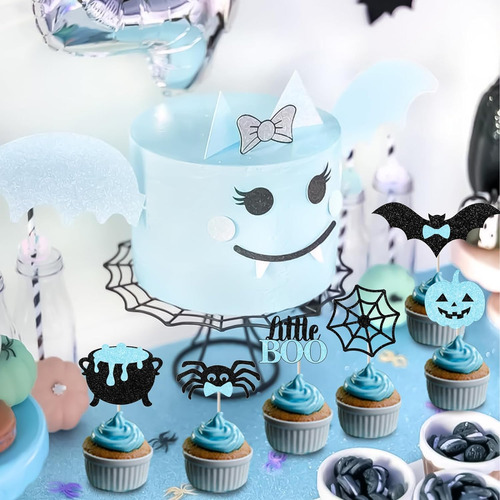 Halloween Little Boo Ghost Cupcake Toppers Decoraciones De B