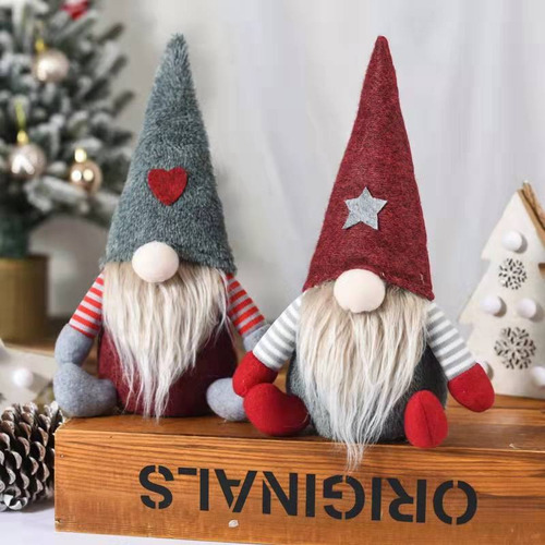 // Cb Un Par Gnomos Decoran 2 Colgantes Para Árbol Navidad