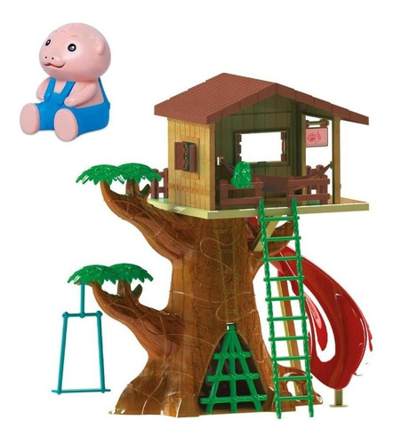 Playset Casa Na Árvore Happy Familie Samba Toys Cor Colorida