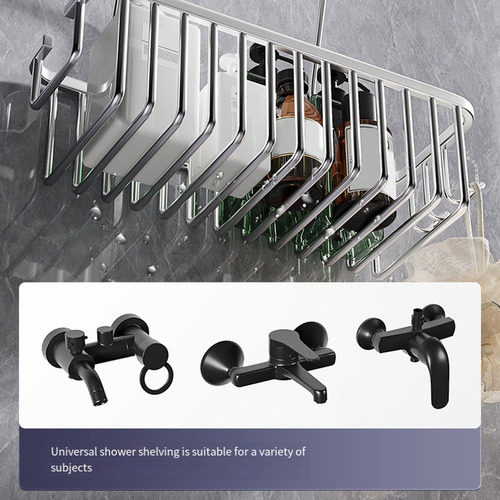 Bnb Estante De Baño De Aluminio Sin Taladrar, Estante De