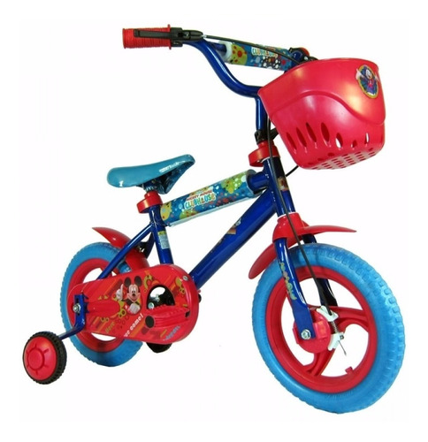 Imagen 1 de 4 de Bicicleta Infantil 12 Rueditas Mickey Unibike Babymovil